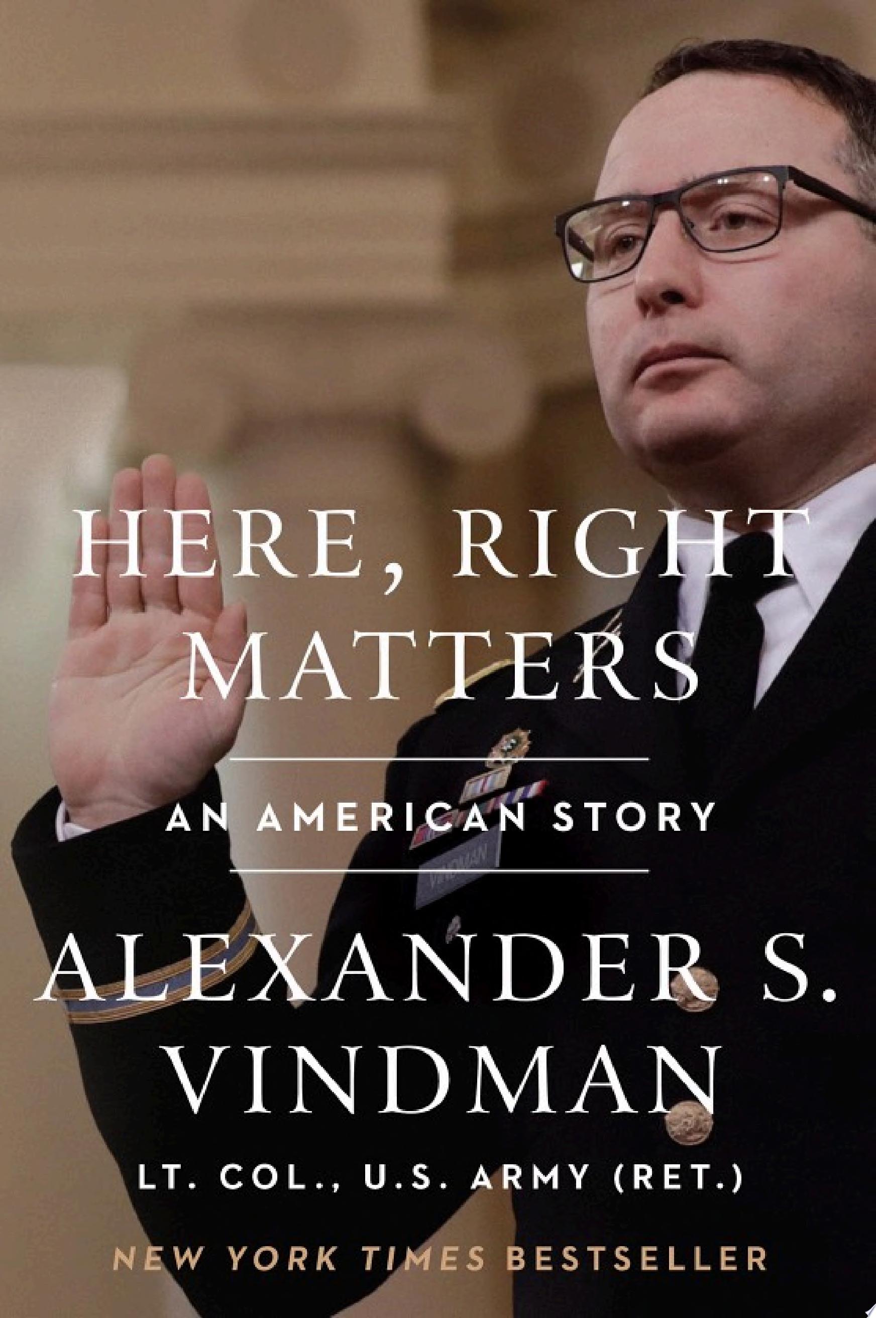 Cover of HERE, RIGHT MATTERS