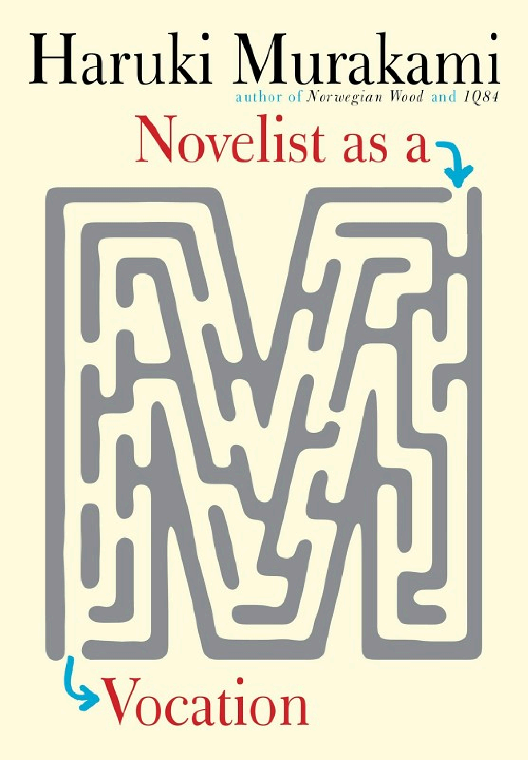 Cover of NOVELIST AS A VOCATION