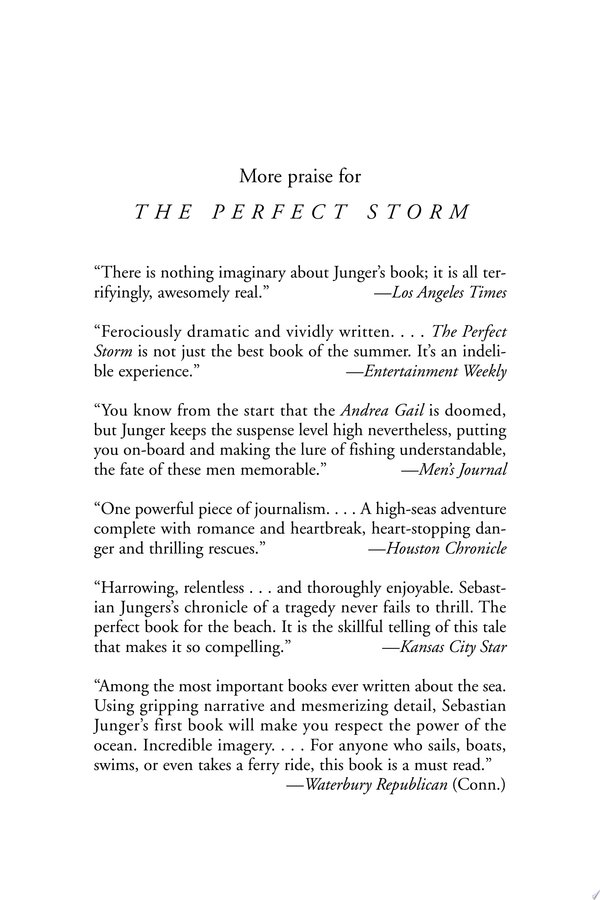 Cover of THE PERFECT STORM