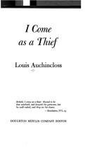 Cover of I COME AS A THIEF