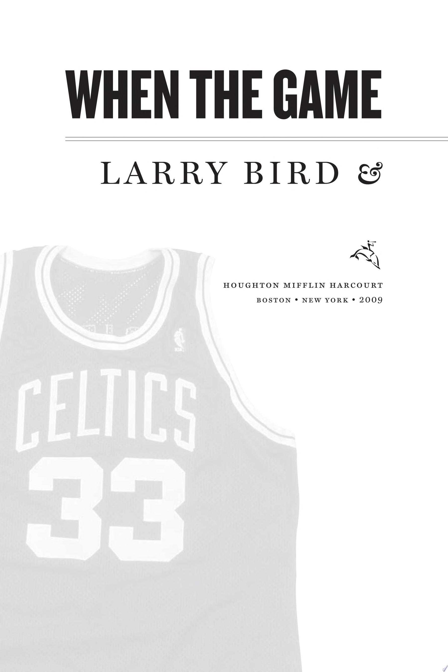 Cover of WHEN THE GAME WAS OURS
