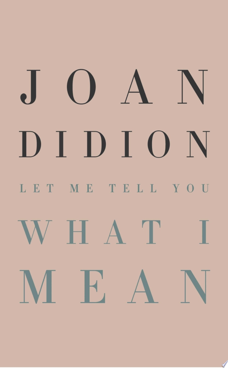Cover of LET ME TELL YOU WHAT I MEAN