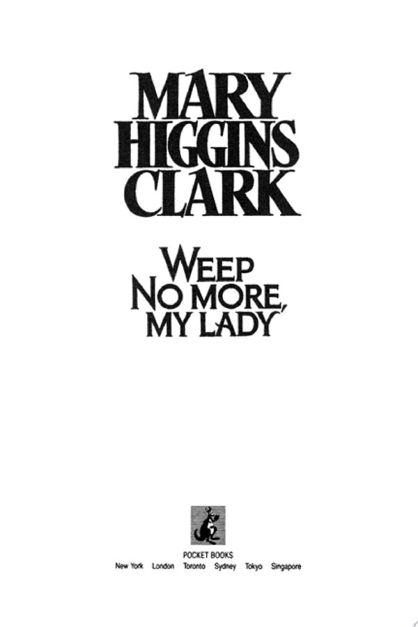 Cover of WEEP NO MORE, MY LADY