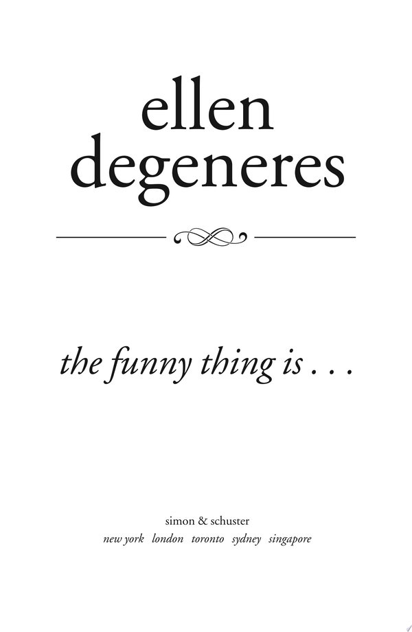 Cover of THE FUNNY THING IS . . .