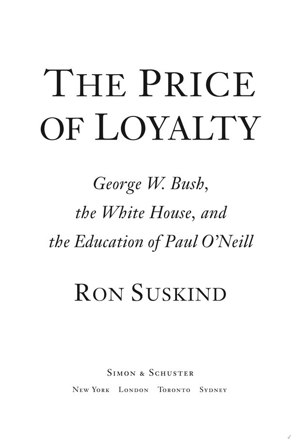Cover of THE PRICE OF LOYALTY