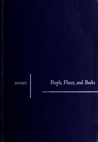 Cover of PEOPLE, PLACES, AND BOOKS