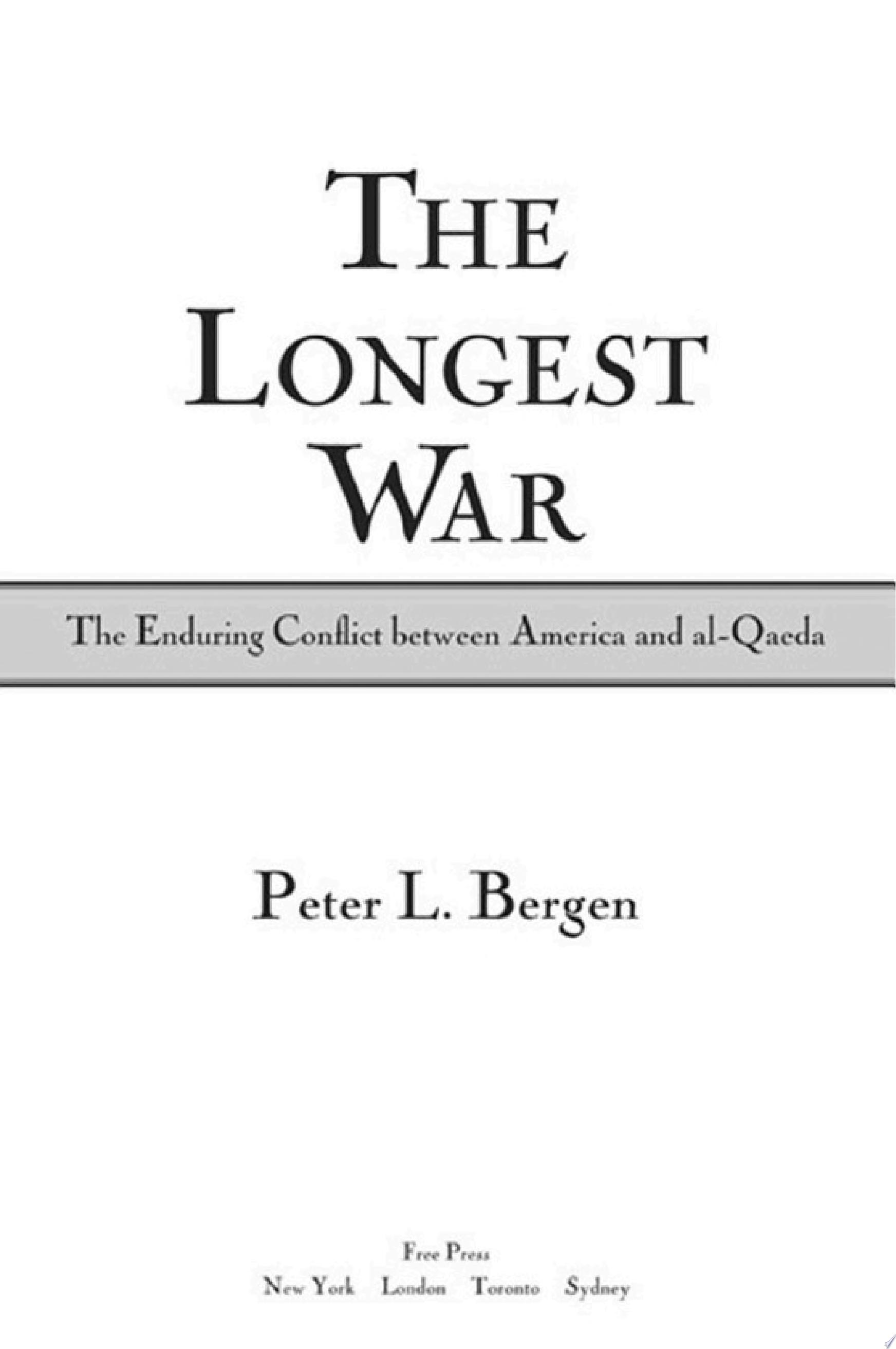 Cover of THE LONGEST WAR
