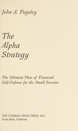 Cover of THE ALPHA STRATEGY