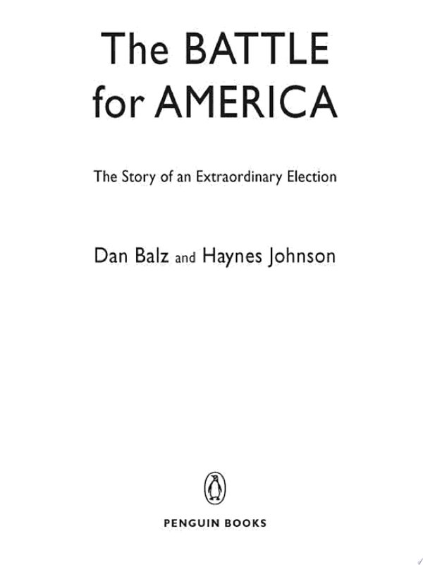 Cover of THE BATTLE FOR AMERICA, 2008