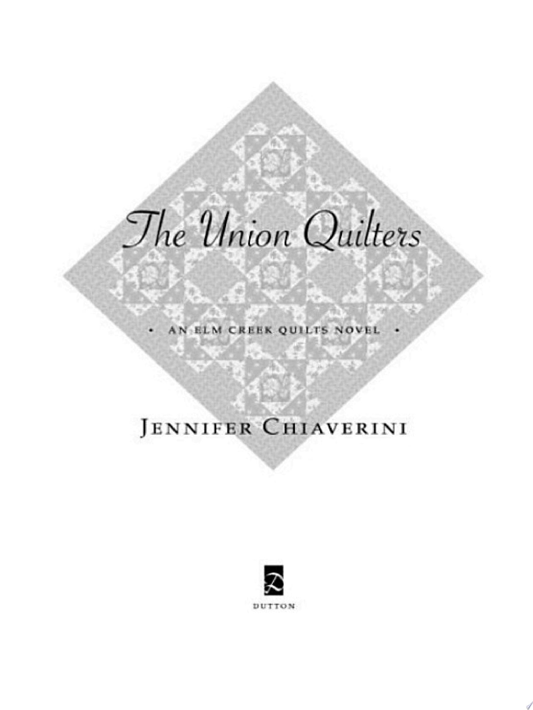 Cover of THE UNION QUILTERS