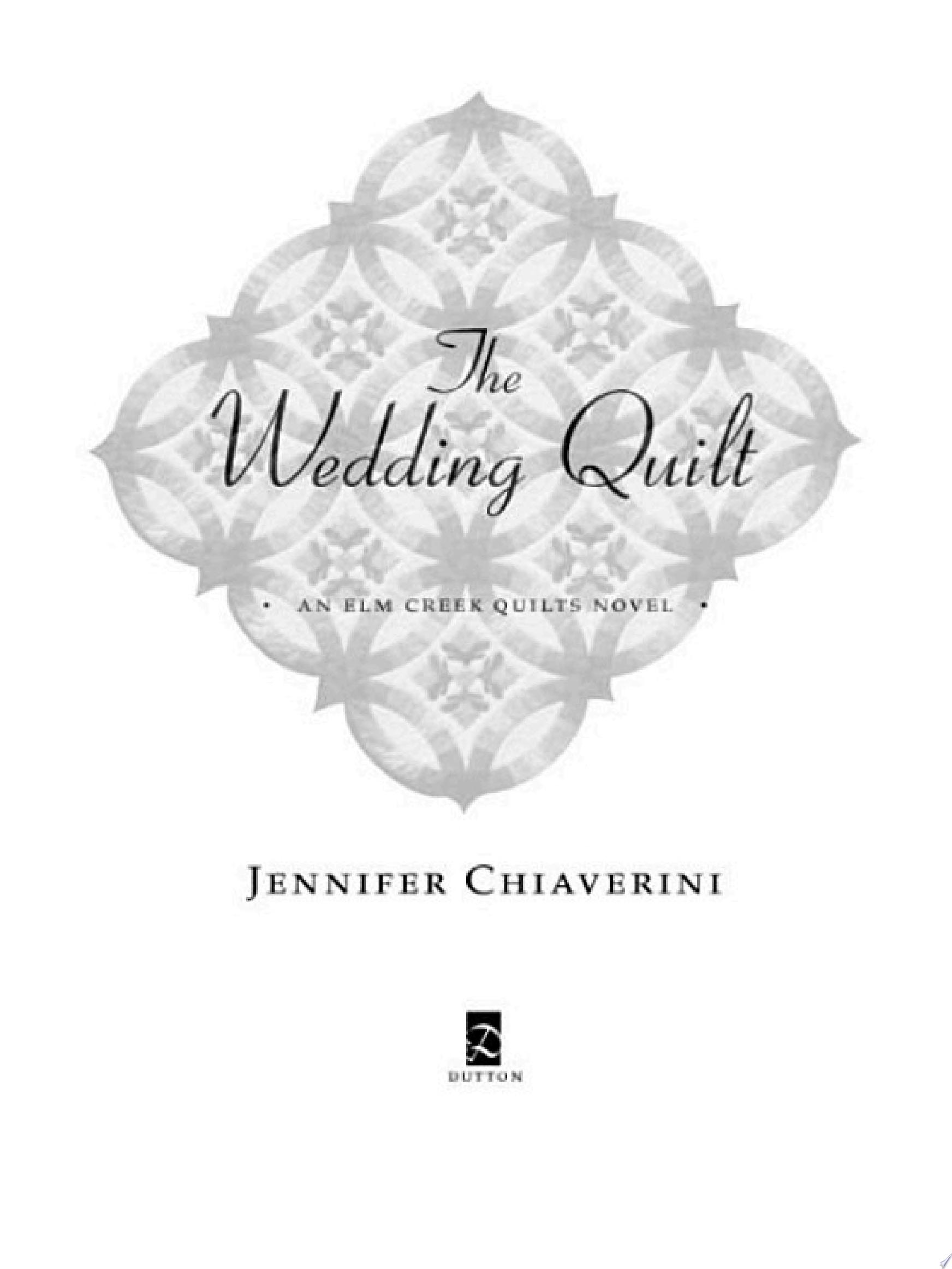 Cover of THE WEDDING QUILT