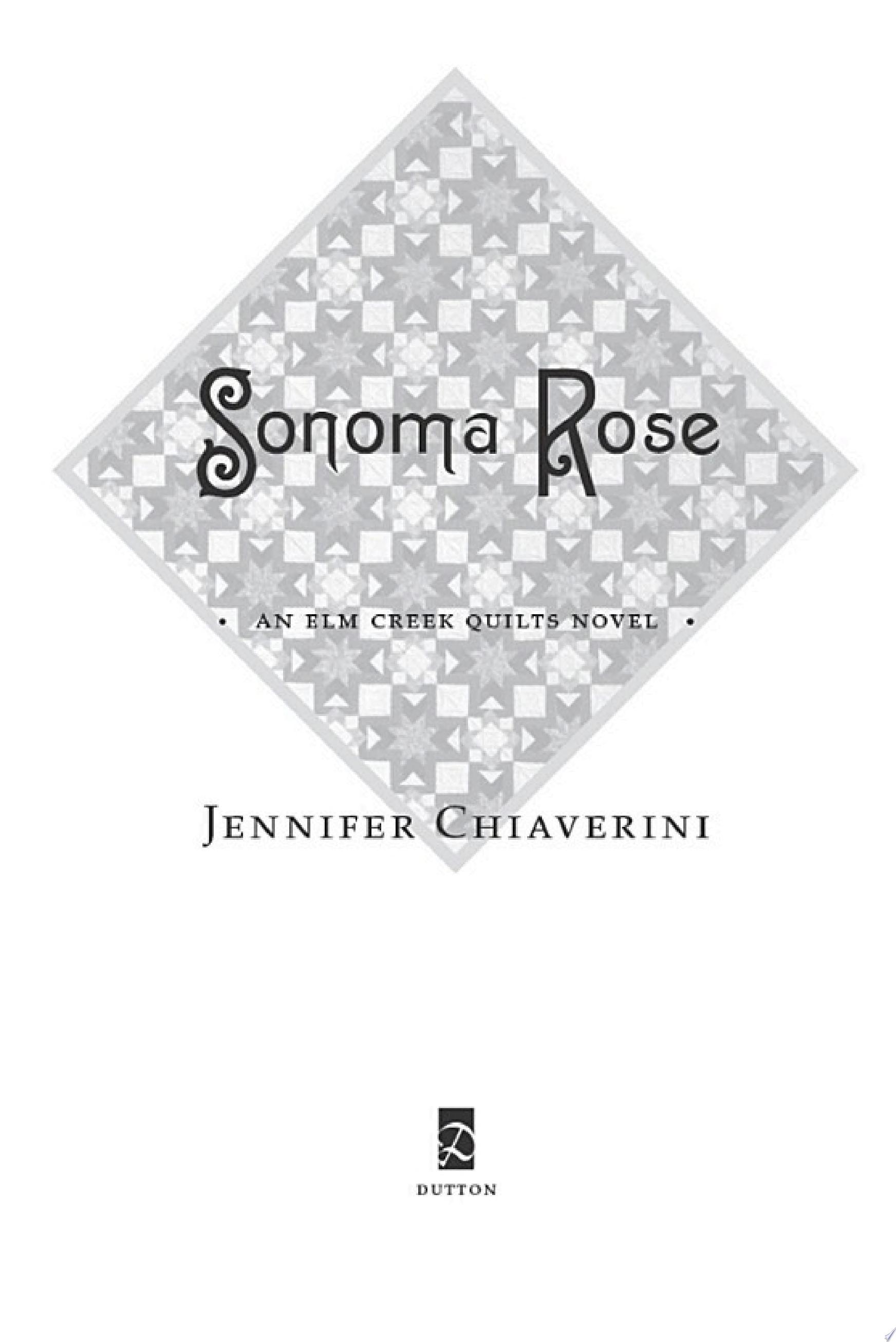 Cover of SONOMA ROSE