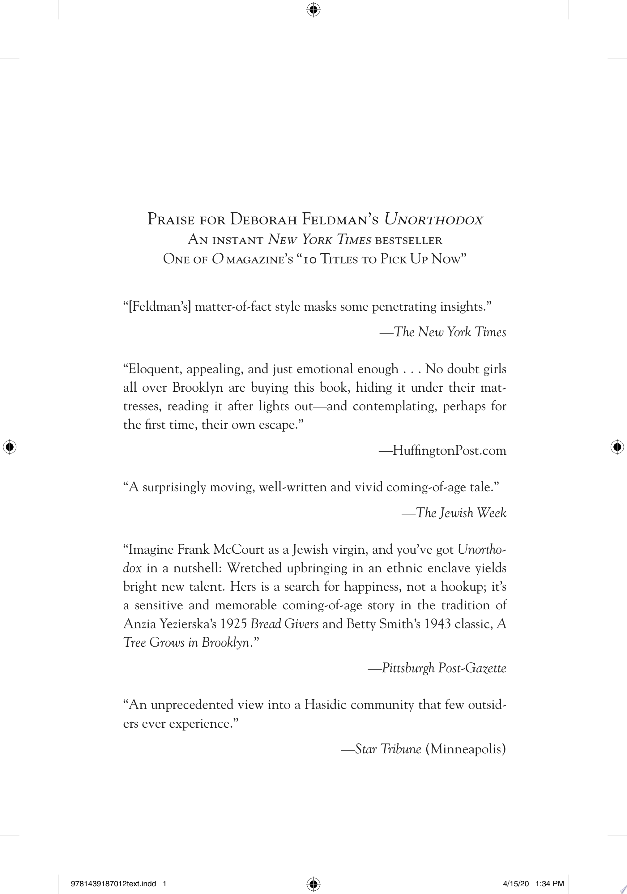 Cover of UNORTHODOX