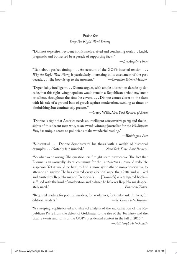 Cover of WHY THE RIGHT WENT WRONG