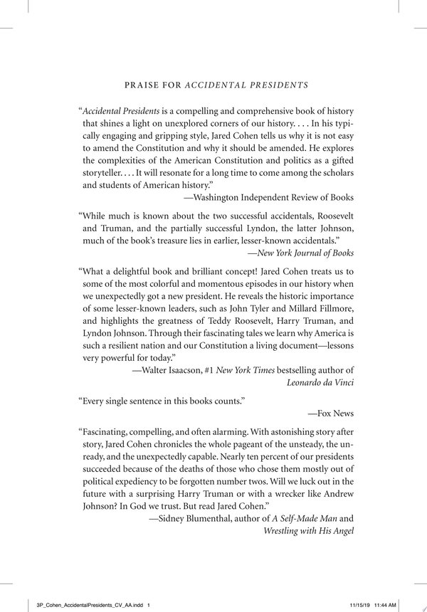 Cover of ACCIDENTAL PRESIDENTS