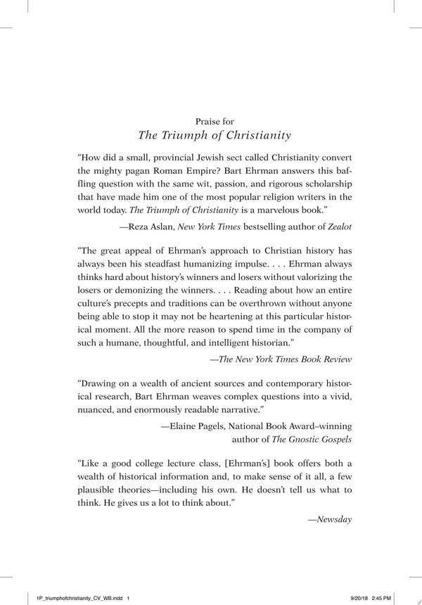 Cover of THE TRIUMPH OF CHRISTIANITY