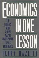 Cover of ECONOMICS IN ONE LESSON