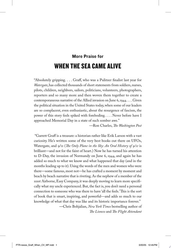 Cover of WHEN THE SEA CAME ALIVE