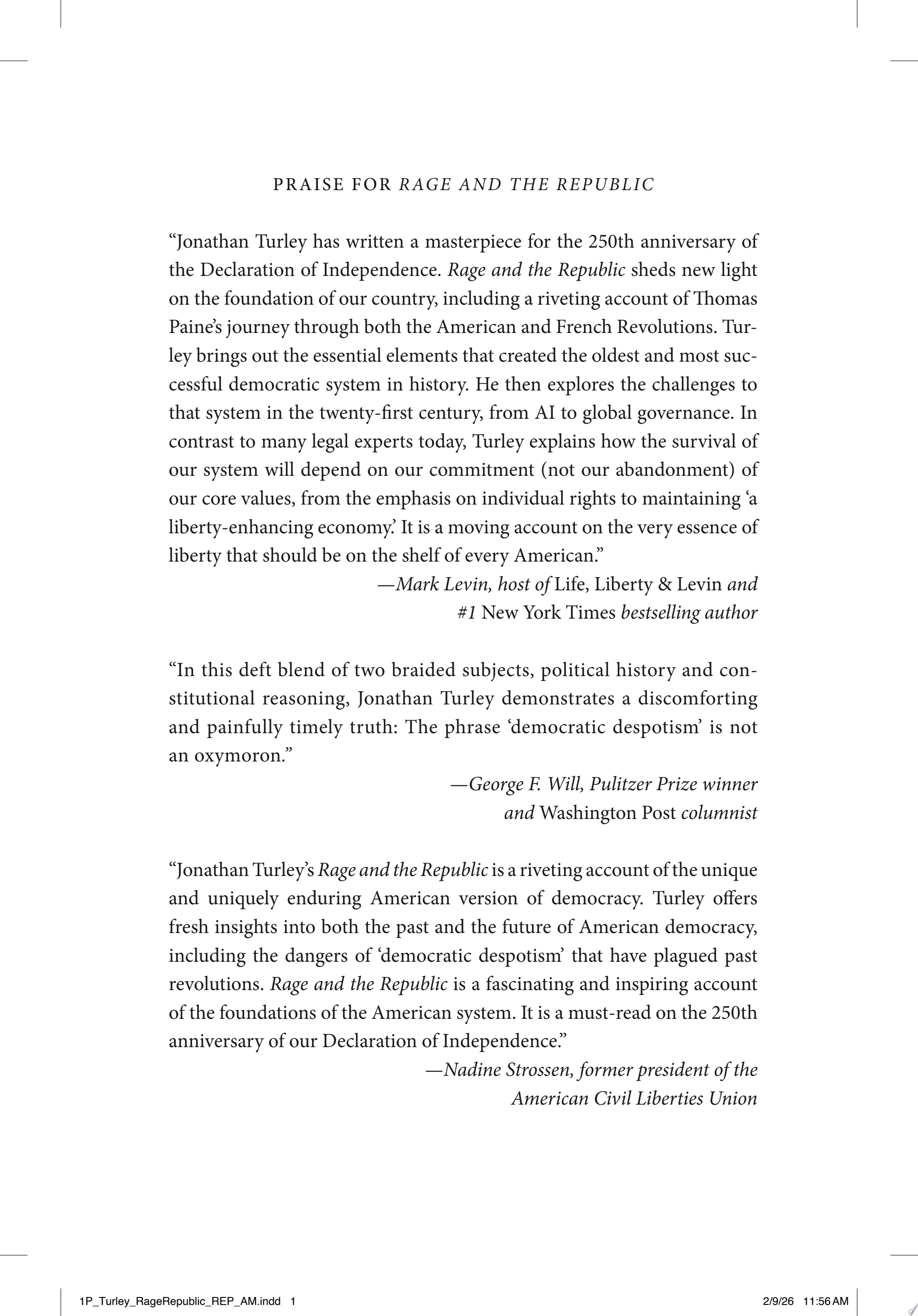 Cover of RAGE AND THE REPUBLIC