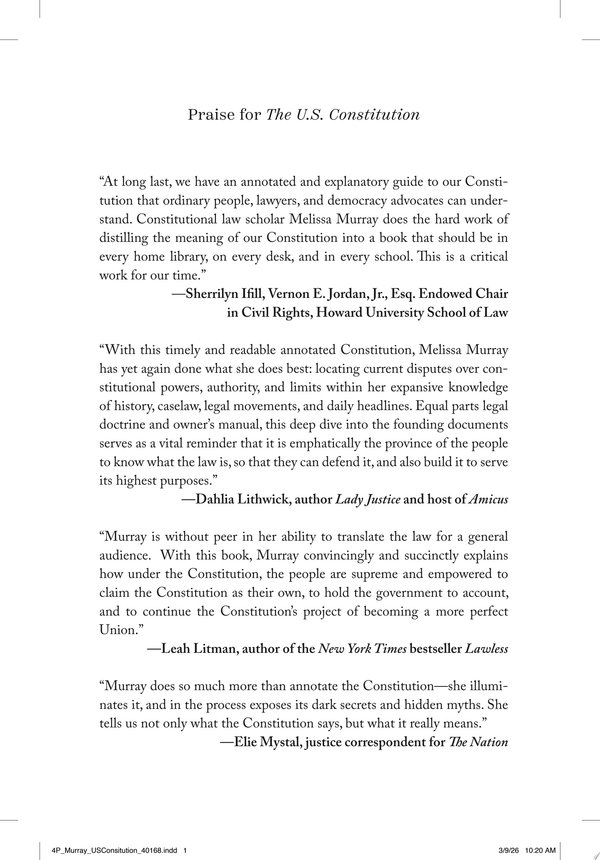 Cover of THE U.S. CONSTITUTION