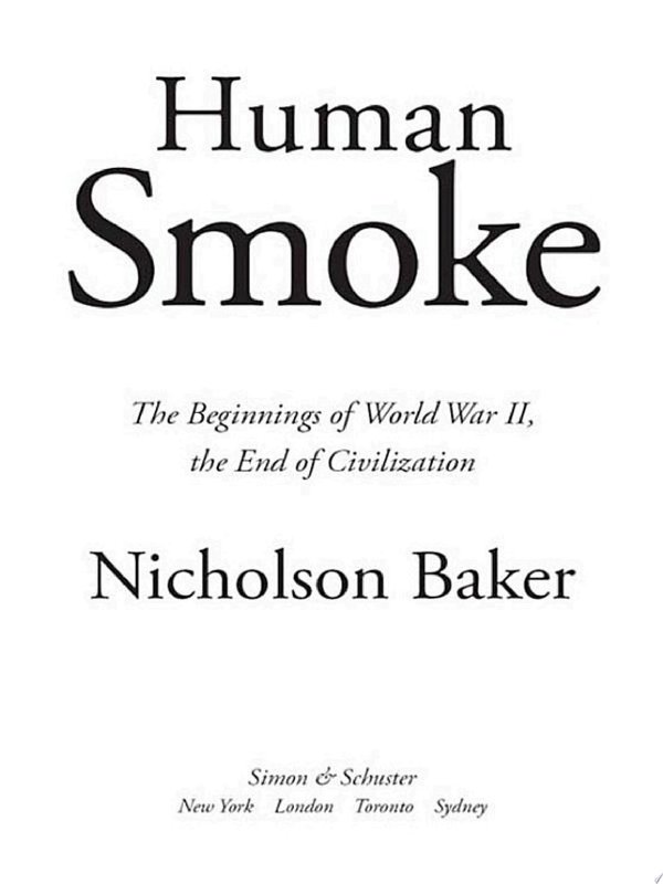 Cover of HUMAN SMOKE
