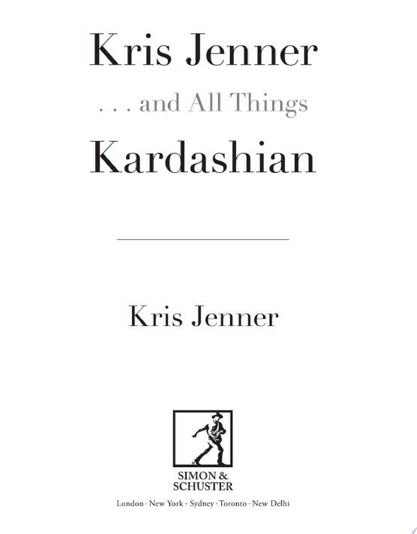 Cover of KRIS JENNER...AND ALL THINGS KARDASHIAN