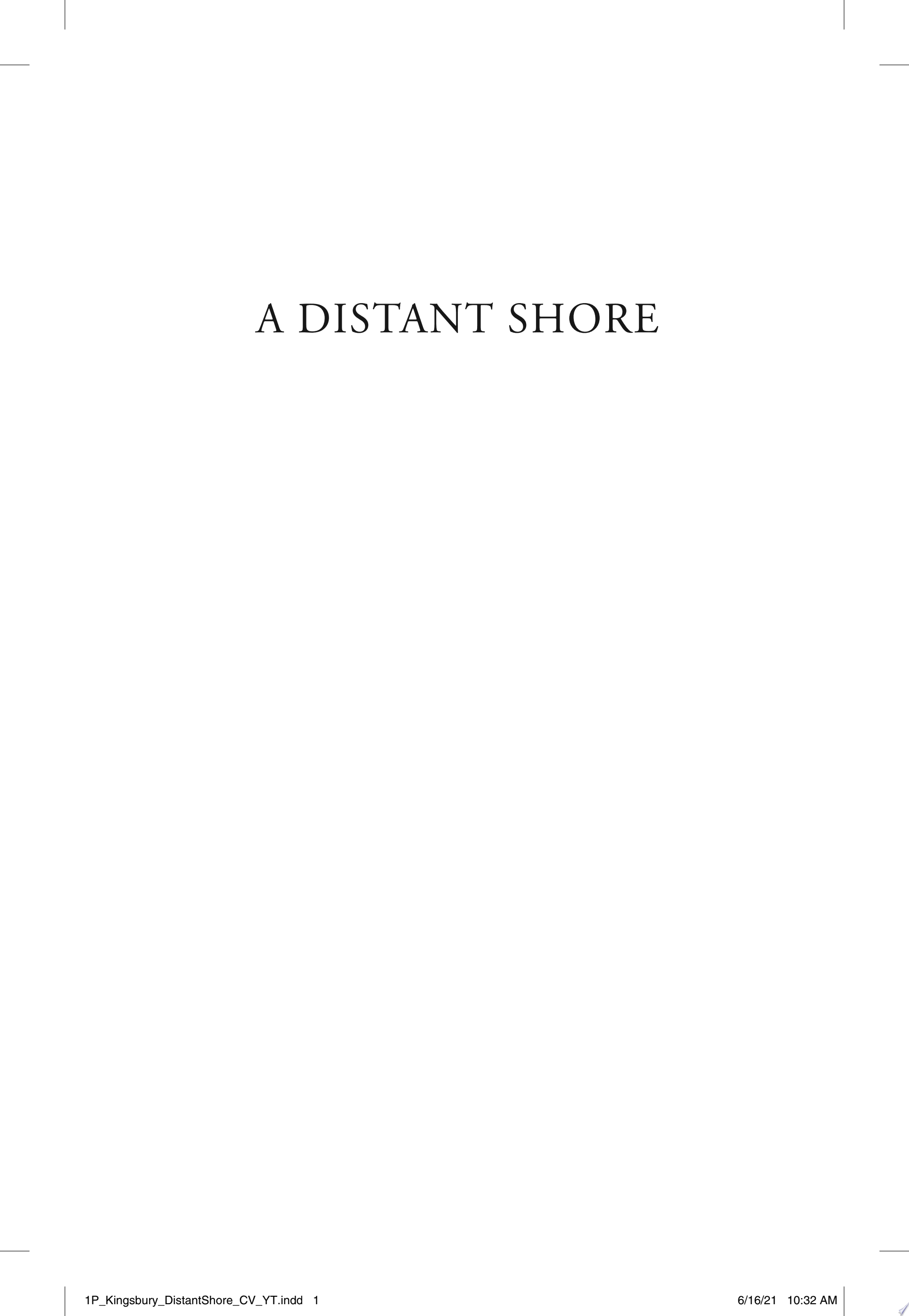 Cover of A DISTANT SHORE