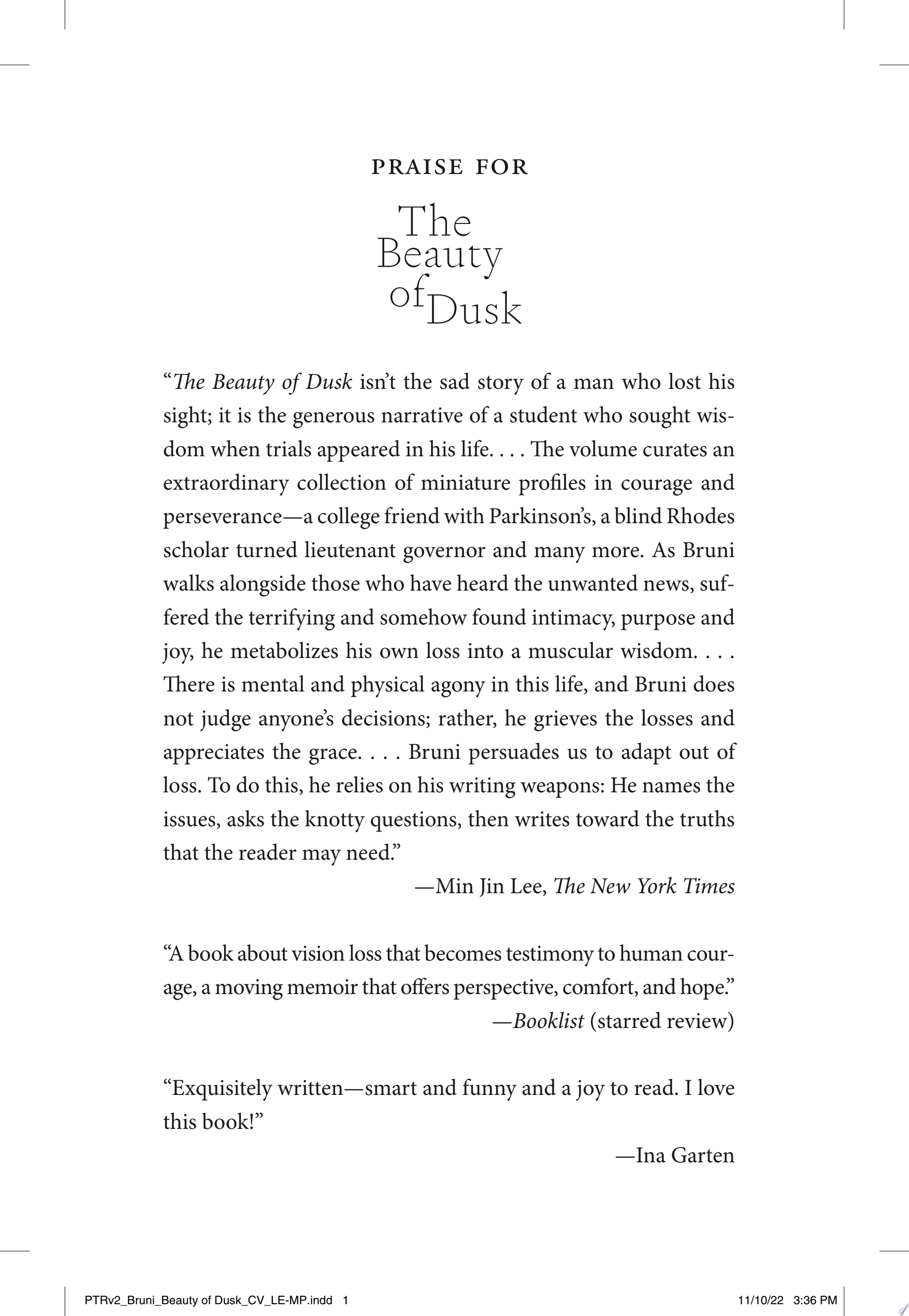 Cover of THE BEAUTY OF DUSK