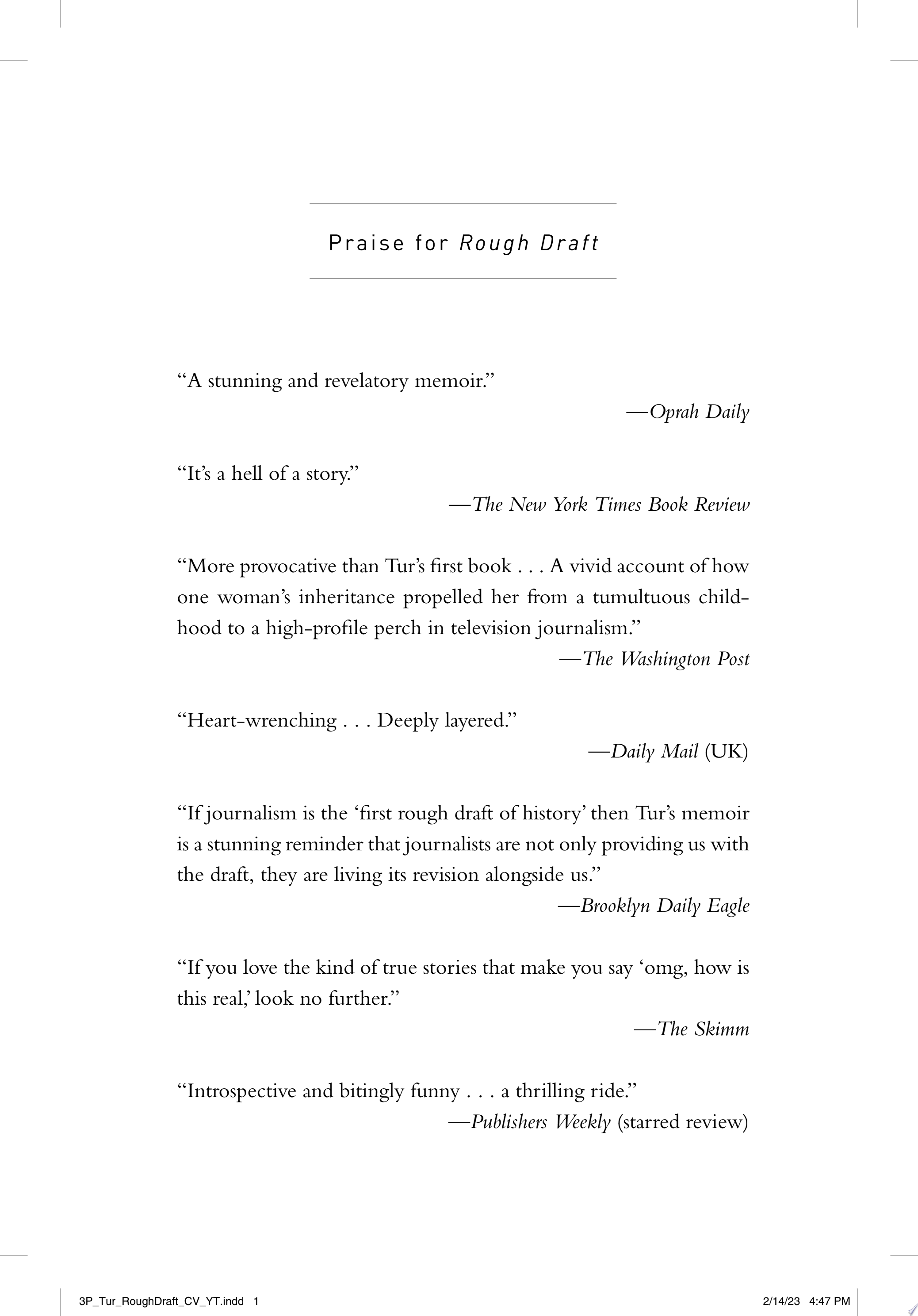 Cover of ROUGH DRAFT