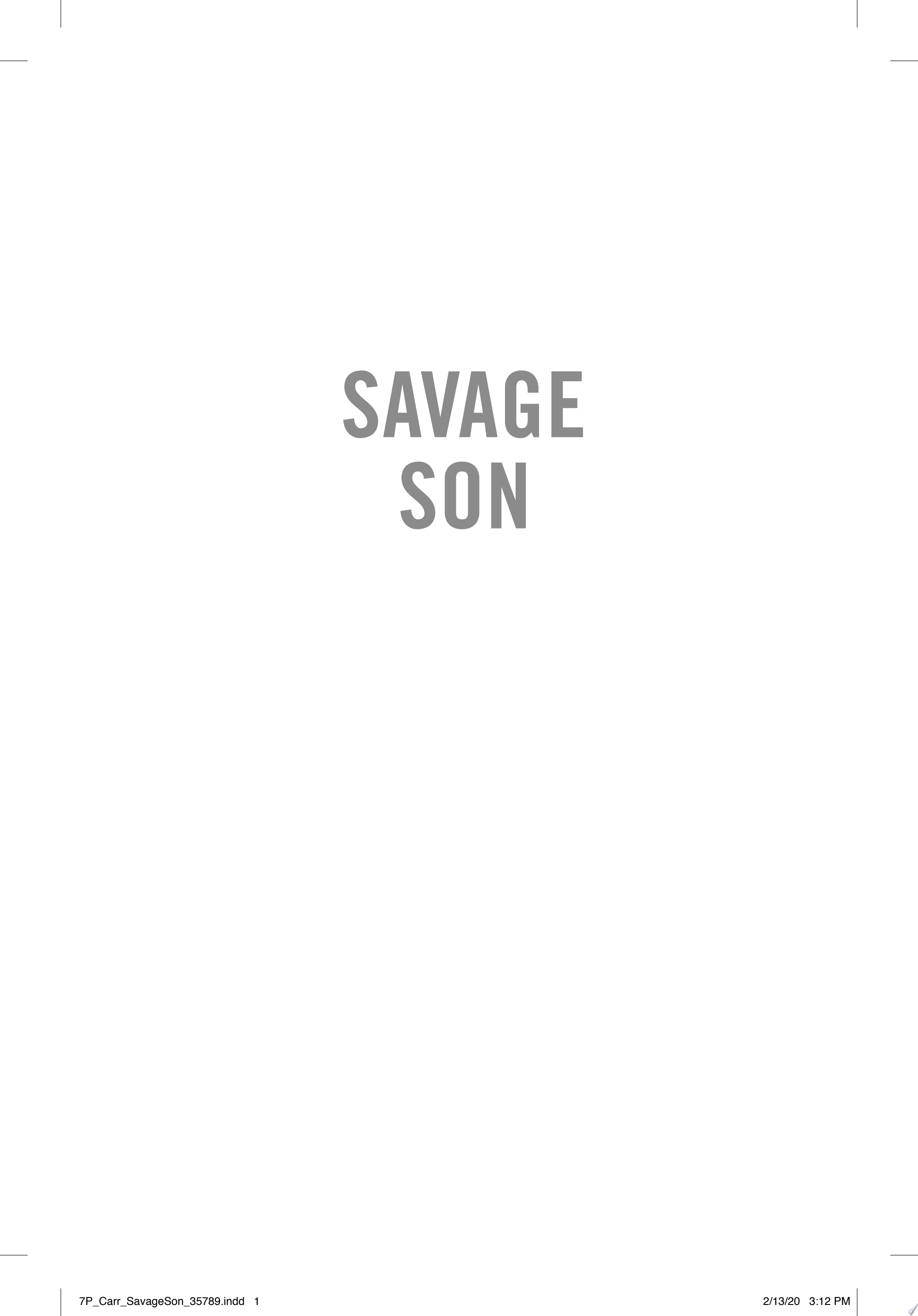 Cover of SAVAGE SON