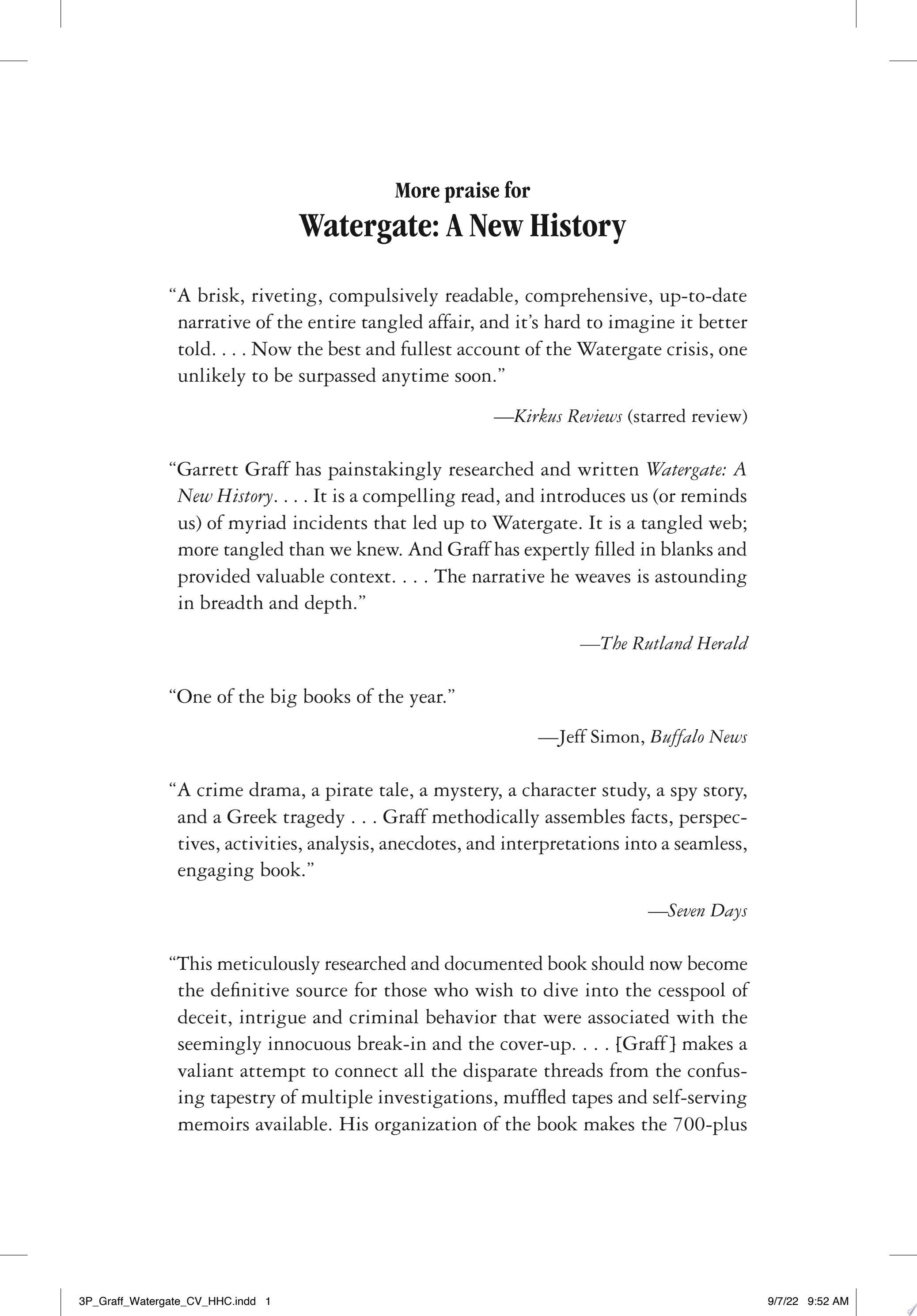 Cover of WATERGATE