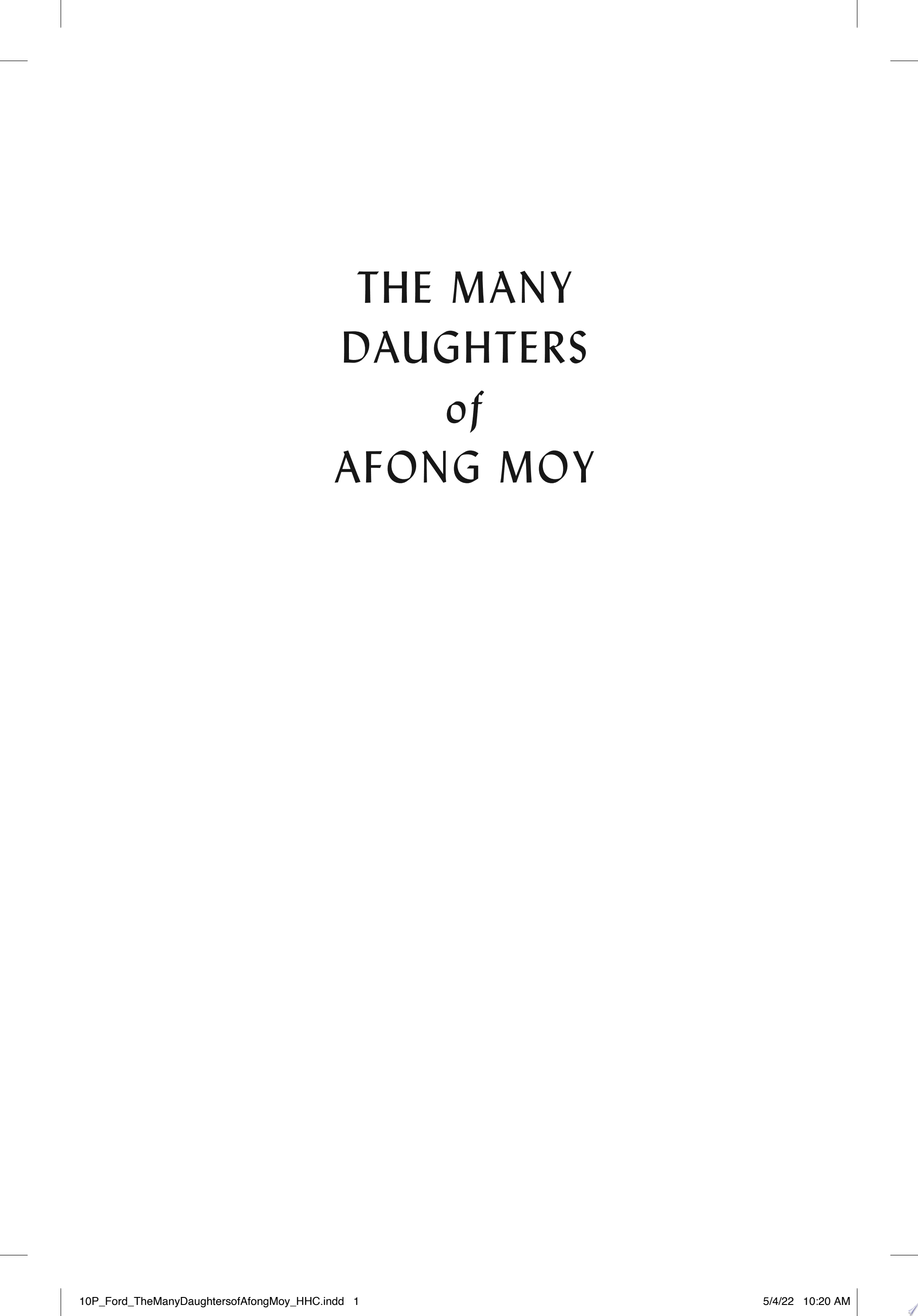 Cover of THE MANY DAUGHTERS OF AFONG MOY