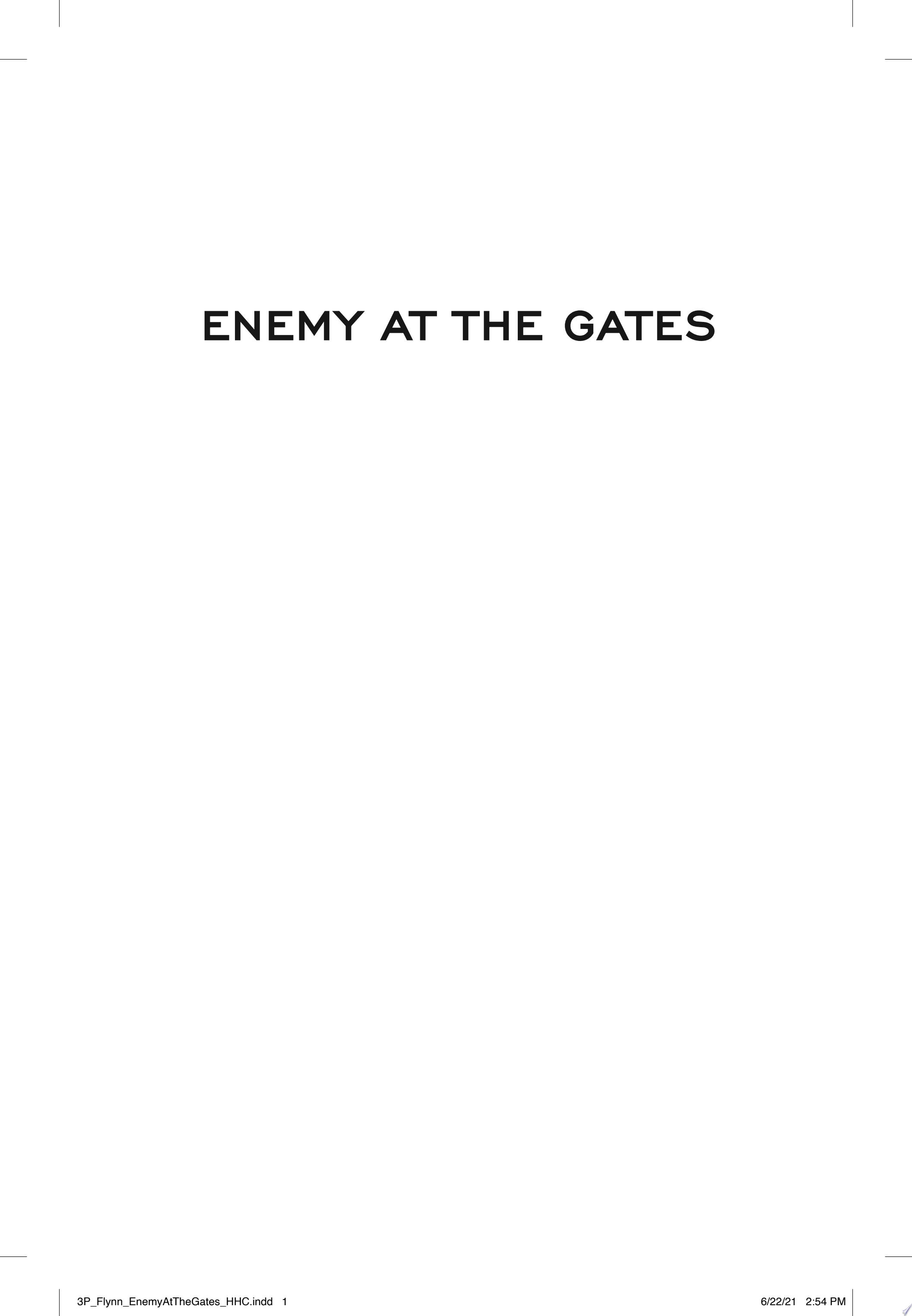 Cover of VINCE FLYNN: ENEMY AT THE GATES