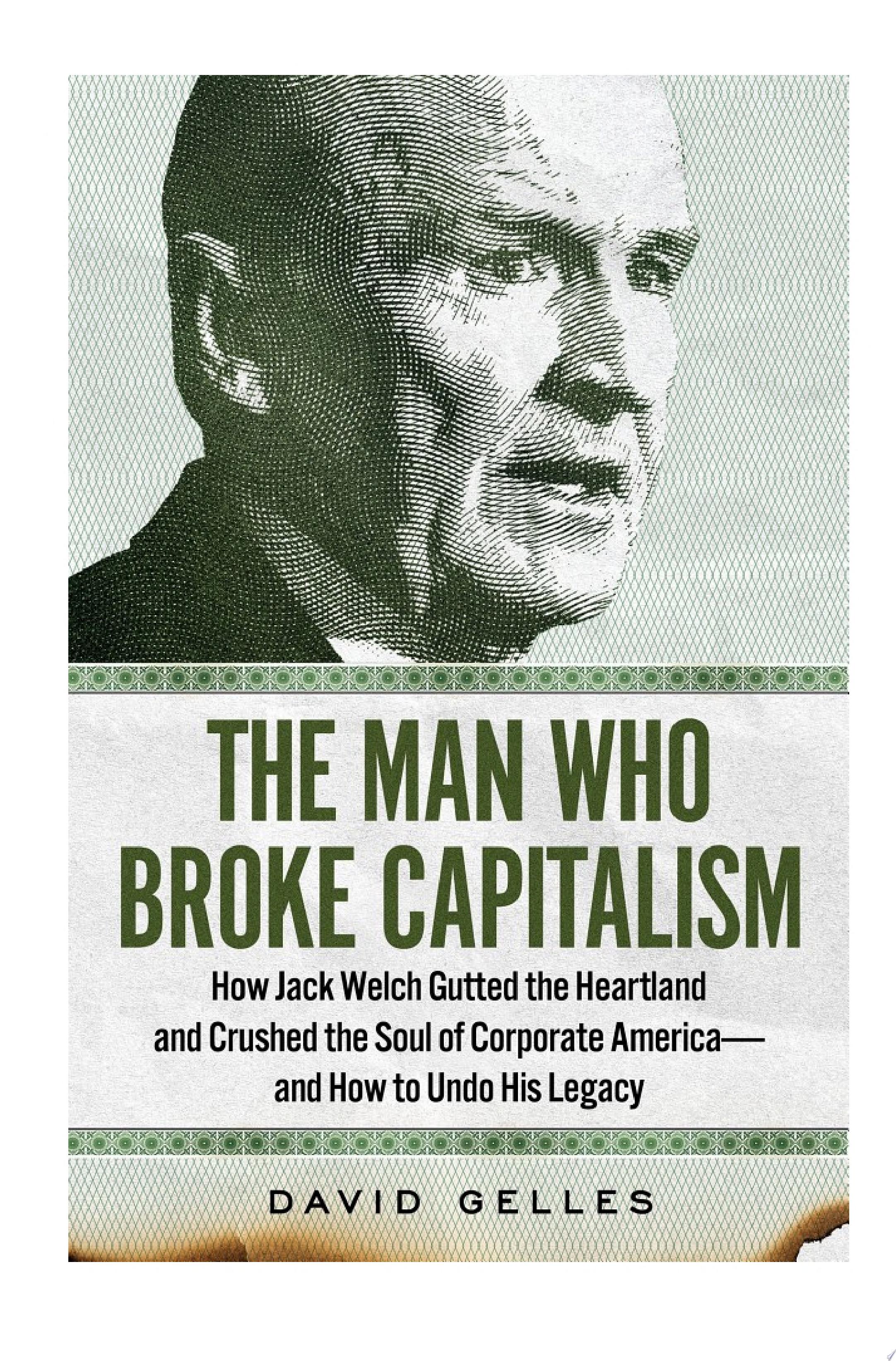 Cover of THE MAN WHO BROKE CAPITALISM