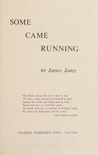 Cover of SOME CAME RUNNING