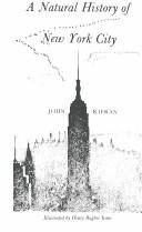 Cover of A NATURAL HISTORY OF NEW YORK CITY