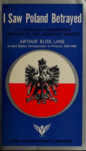 Cover of I SAW POLAND BETRAYED