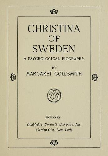 Cover of CHRISTINA OF SWEDEN