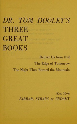 Cover of DR. TOM DOOLEY'S THREE GREAT BOOKS