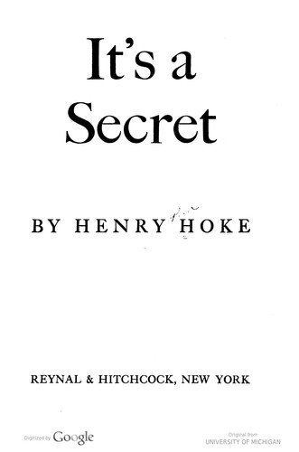 Cover of IT'S A SECRET