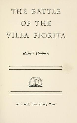 Cover of THE BATTLE OF THE VILLA FIORITA