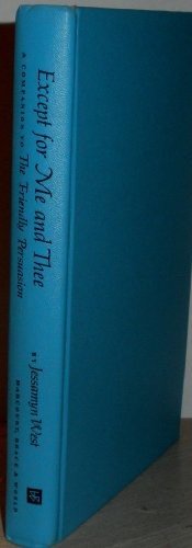 Cover of EXCEPT FOR ME AND THEE