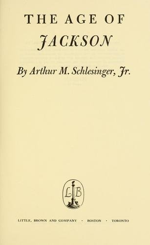 Cover of THE AGE OF JACKSON