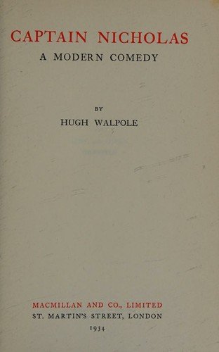 Cover of CAPTAIN NICHOLAS