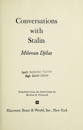 Cover of CONVERSATION WITH STALIN