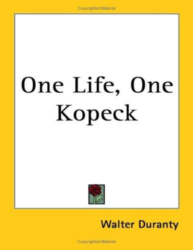 Cover of ONE LIFE, ONE KOPECK