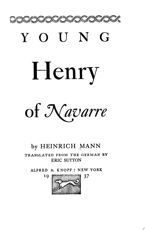 Cover of YOUNG HENRY OF NAVARRE