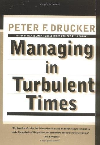 Cover of MANAGING IN TURBULENT TIMES