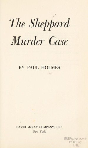 Cover of THE SHEPPARD MURDER CASE