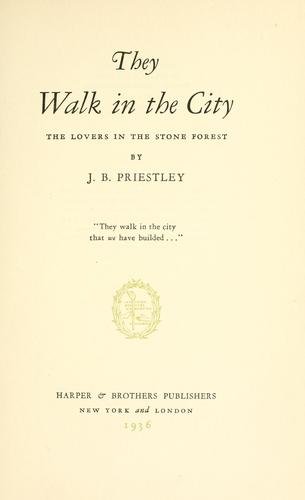 Cover of THEY WALK IN THE CITY